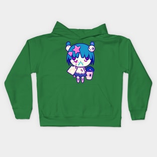 A CUTE KAWAI Zombie illustration design Kids Hoodie